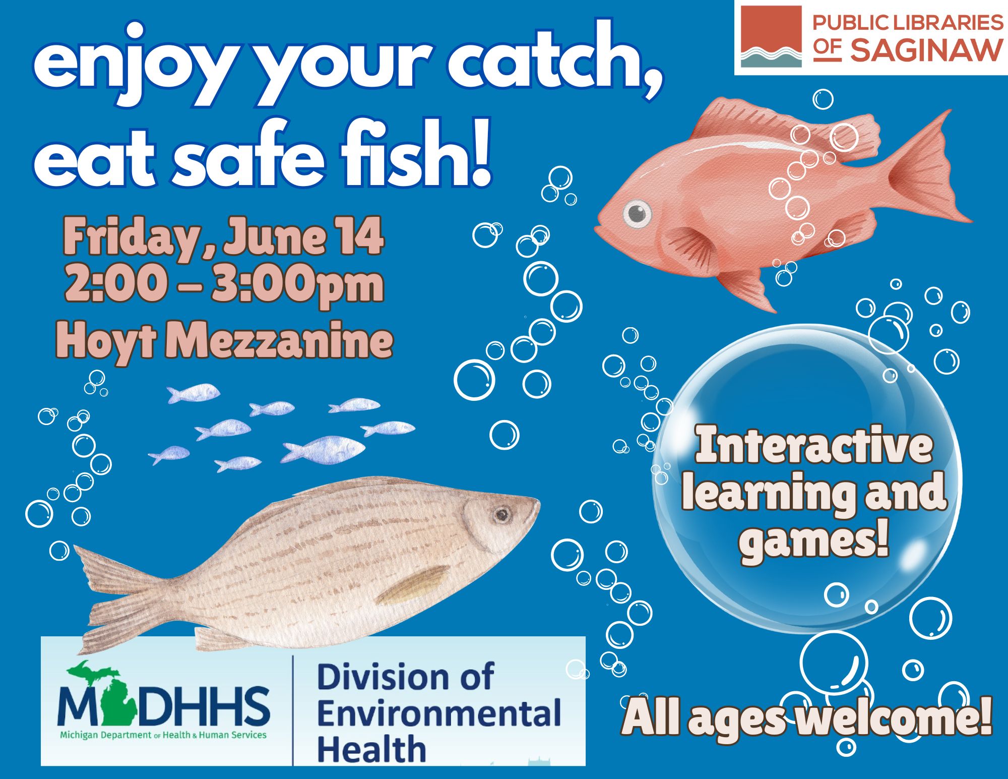 Enjoy Your Catch, Eat Safe Fish! Learning & Games | Public Libraries of  Saginaw