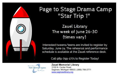 Image for Page to Stage Drama Camp at Zauel Memorial Library
