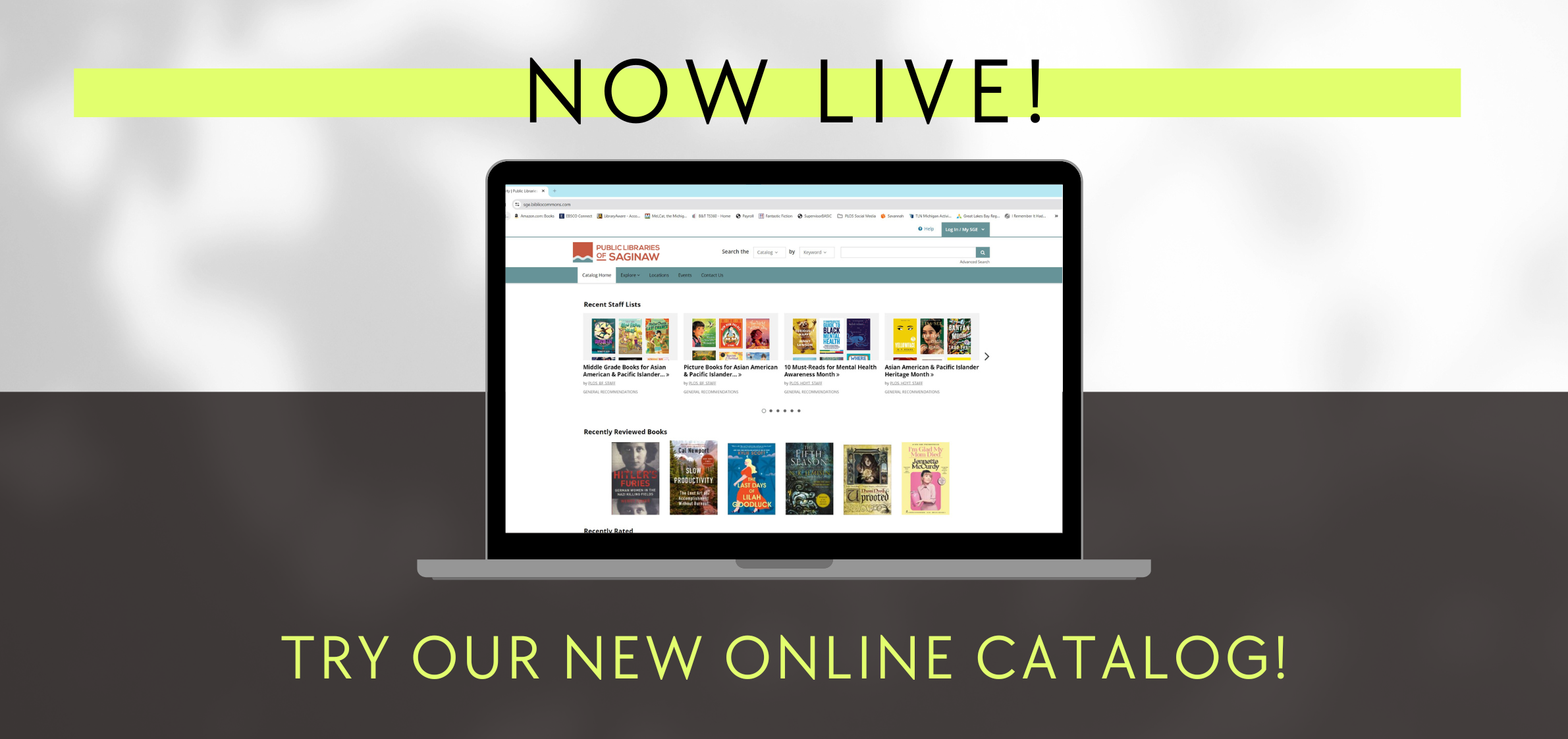 Now Live! Try our new online catalog!