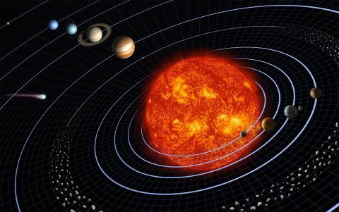 Picture of the solar system