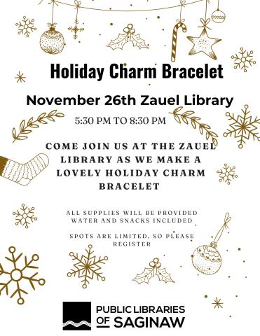 Holiday Charm Bracelet Flyer