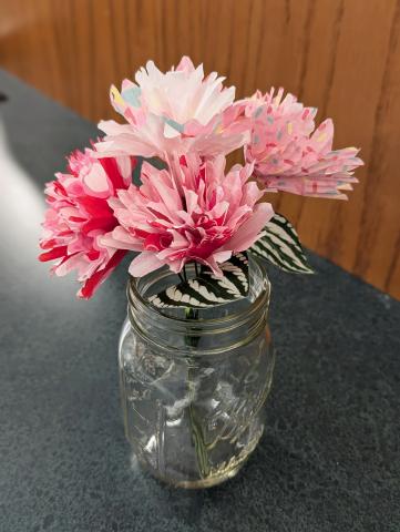 cupcake liner bouquet