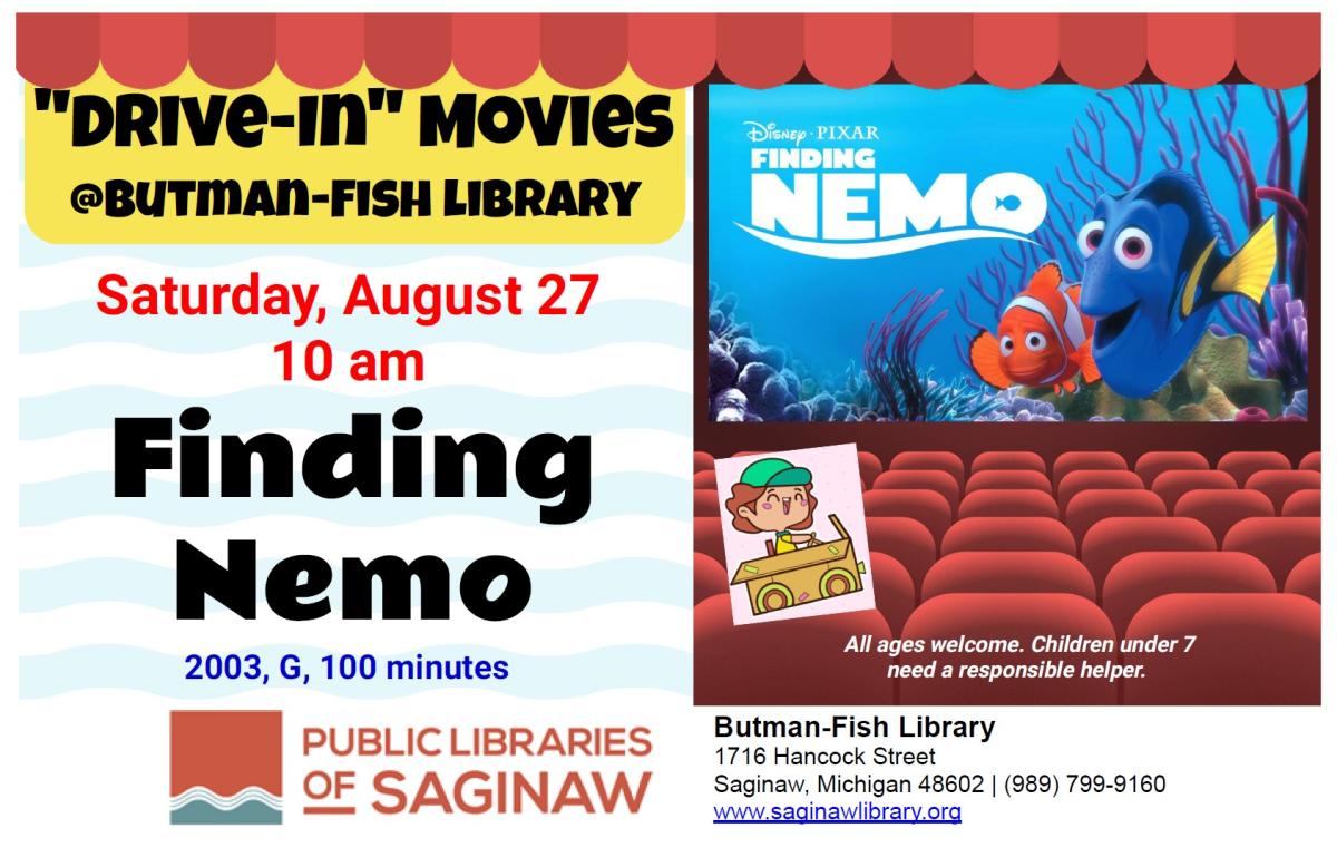 Finding Nemo Butman-Fish "Drive-In" Movie Flyer