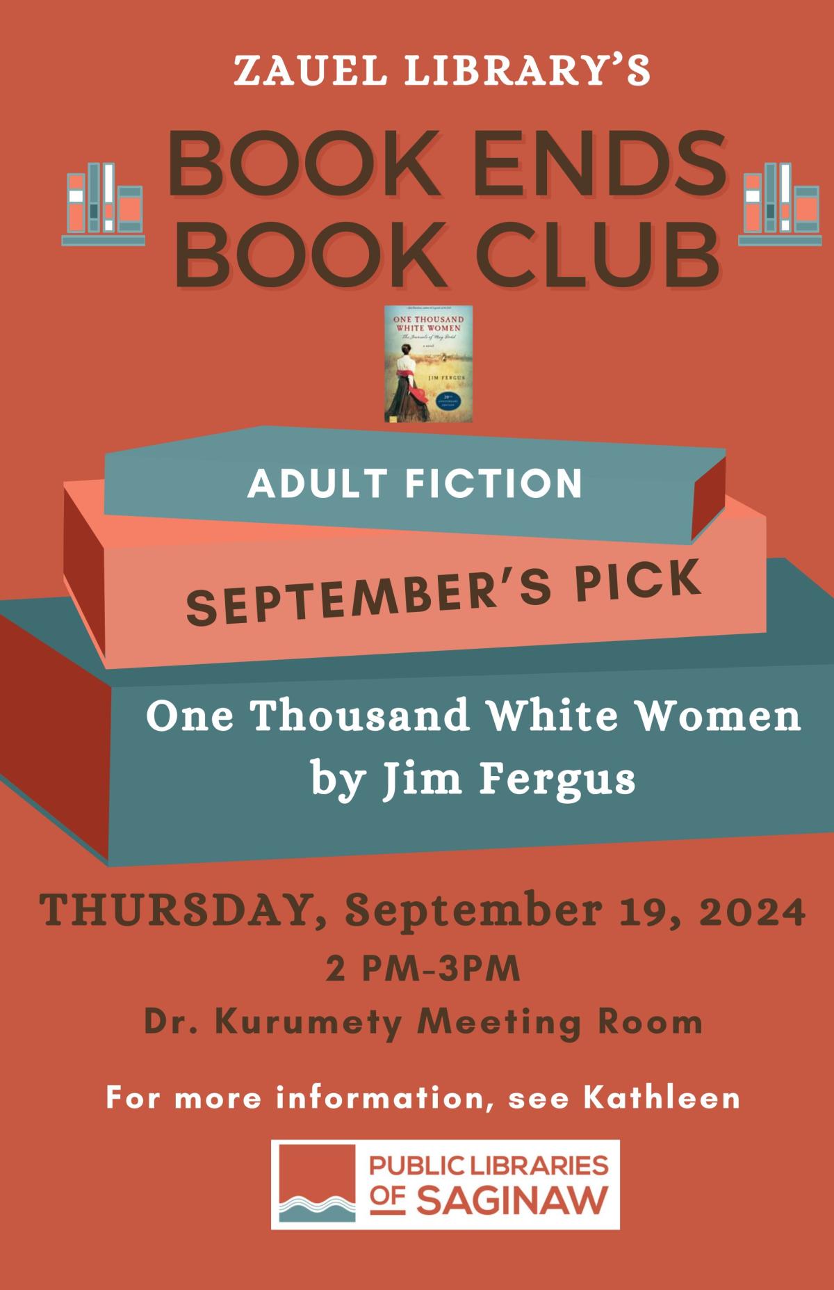 Book Ends Book Club September 19 Flyer